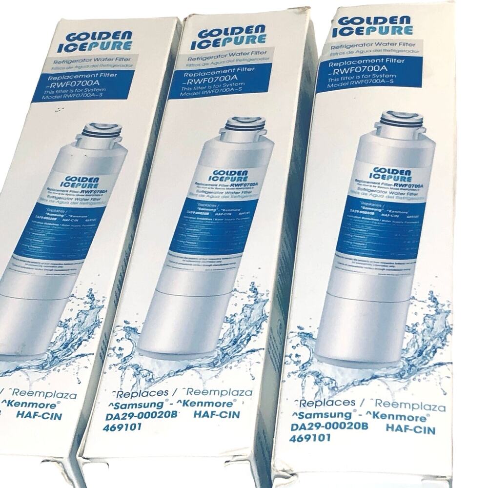 Water Filter 3 Pack RWF0700A For Samsung - Kenmore DA29-00020B HAF-CIN 469101